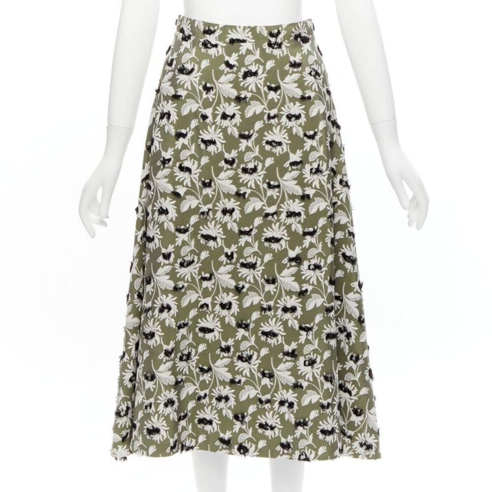 Balenciaga 2015 Fringe Midi Skirt